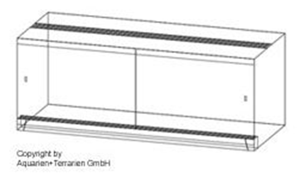 Bild von Quadra-Terrarium 120x60x100cm/6mm