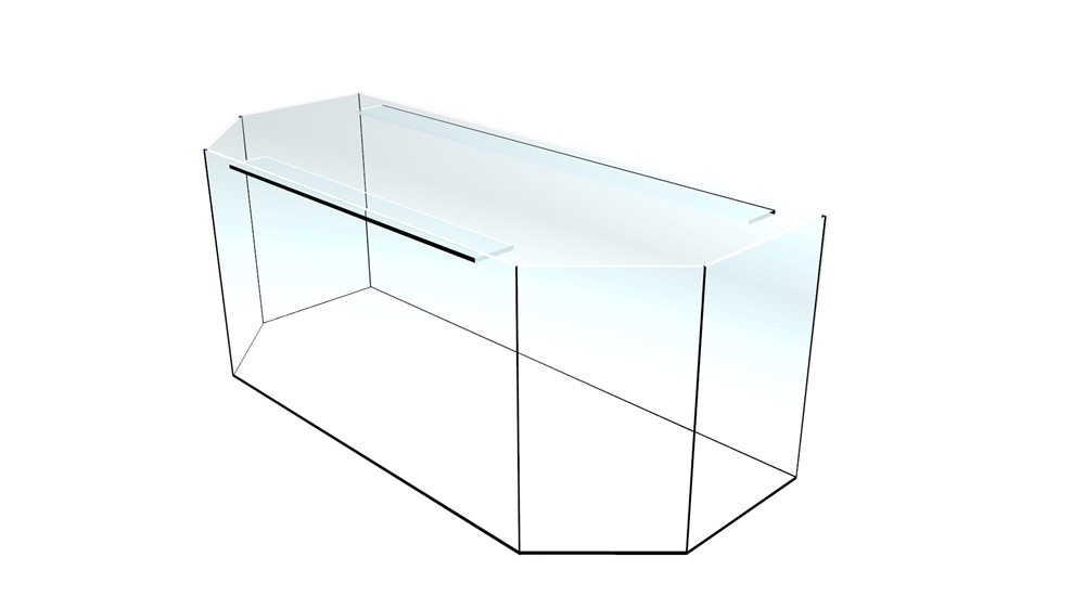 Bild von Panorama-Aquarium 100x40x50cm/8mm